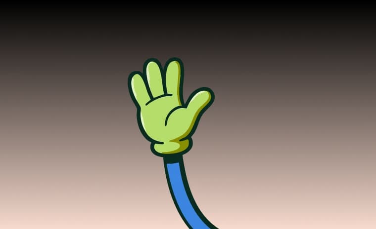 hand shaped pointer icon