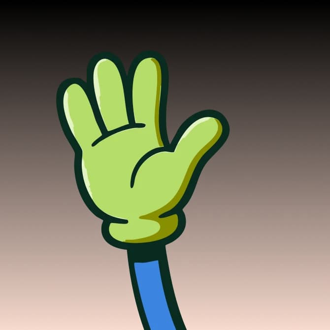 hand shaped pointer icon