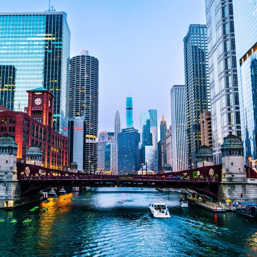 View from the Chicago river